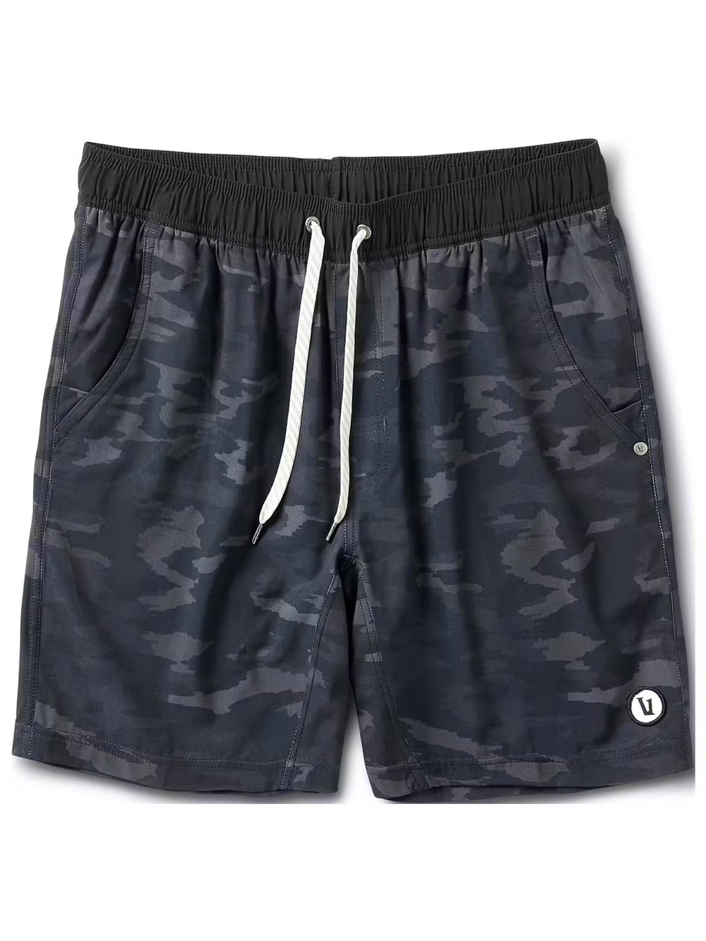 Vuori Kore Performance Lined Short Black Watercolor Camo Athletic Small / Medium
